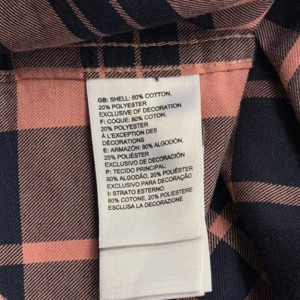 The North Face Shirt Hayden Pass 2.0 Plaid Flannel Pink Navy Mens Size S NWT